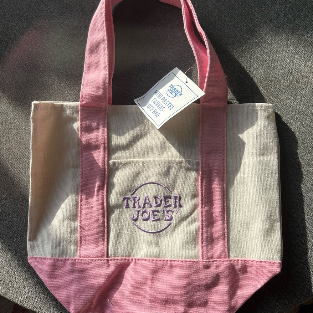 Pink and Cream Tote Bag